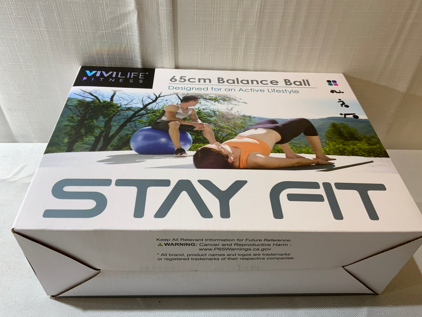 NEW Vivilife Fitness Stay Fit 65 cm Balance Ball