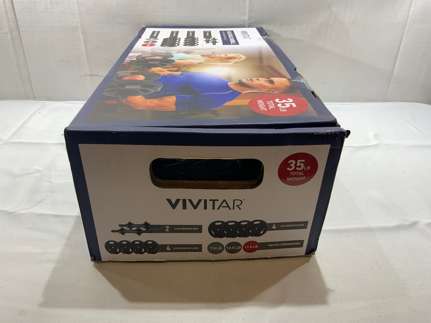 NEW Vivitar Adjustable Dumbbell Complete Weight Training Set