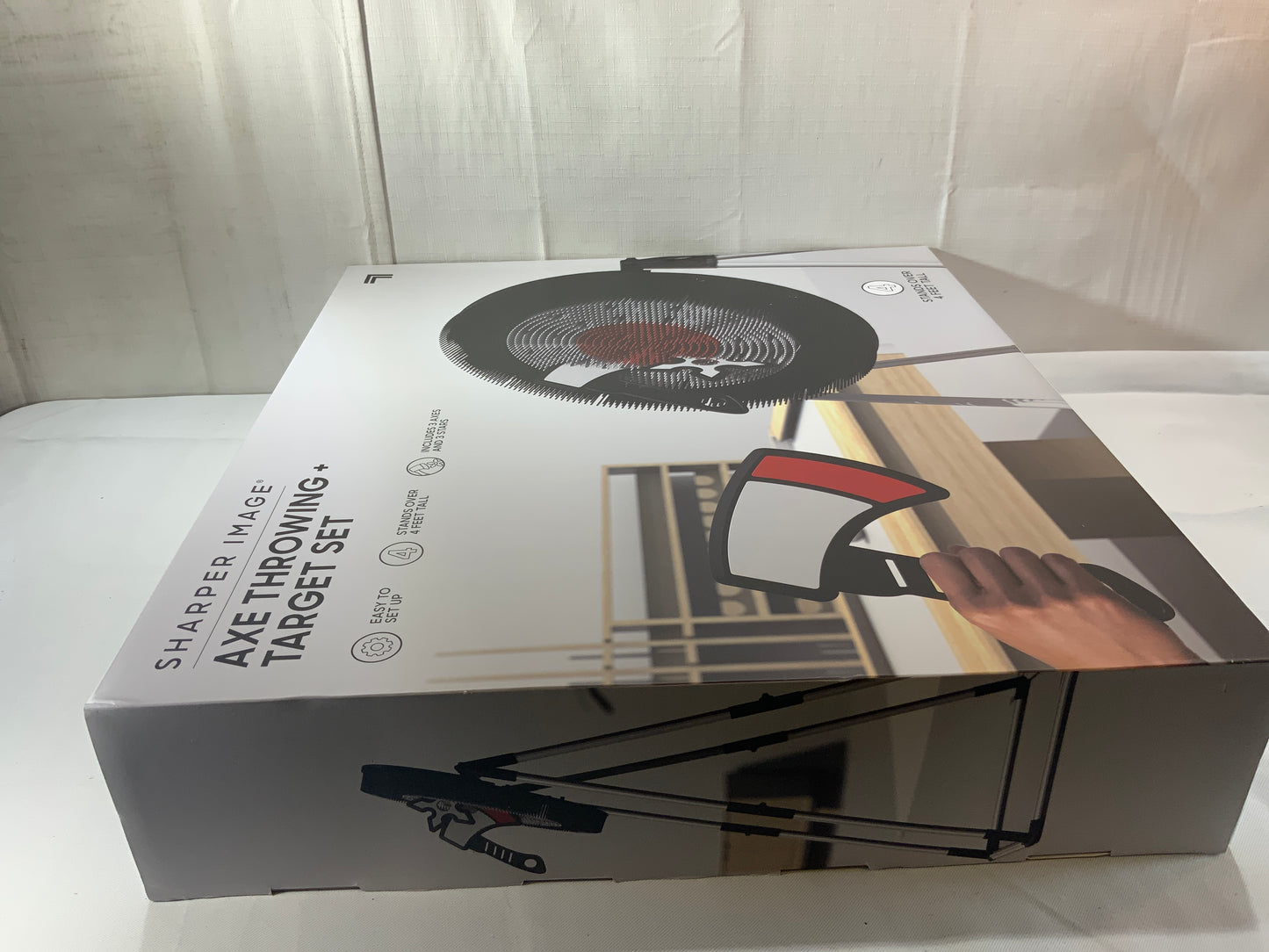 NEW Sharper Image Axe Throwing Target Set Game