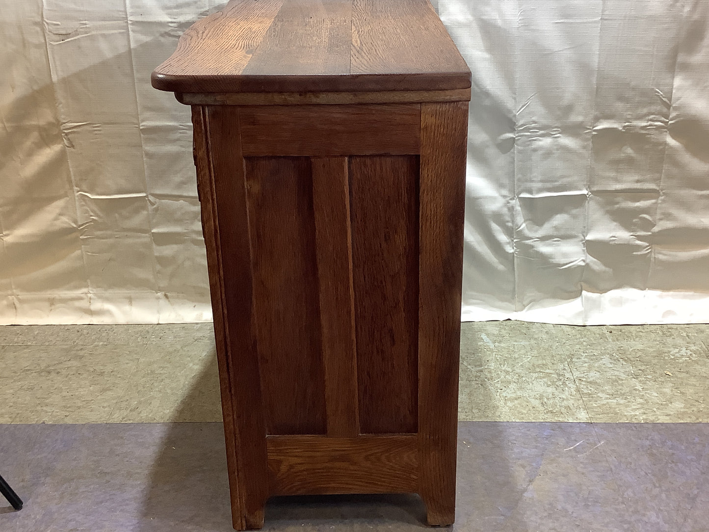 USED Vintage 2 Drawer 2 Door Oak Wash Stand Cabinet