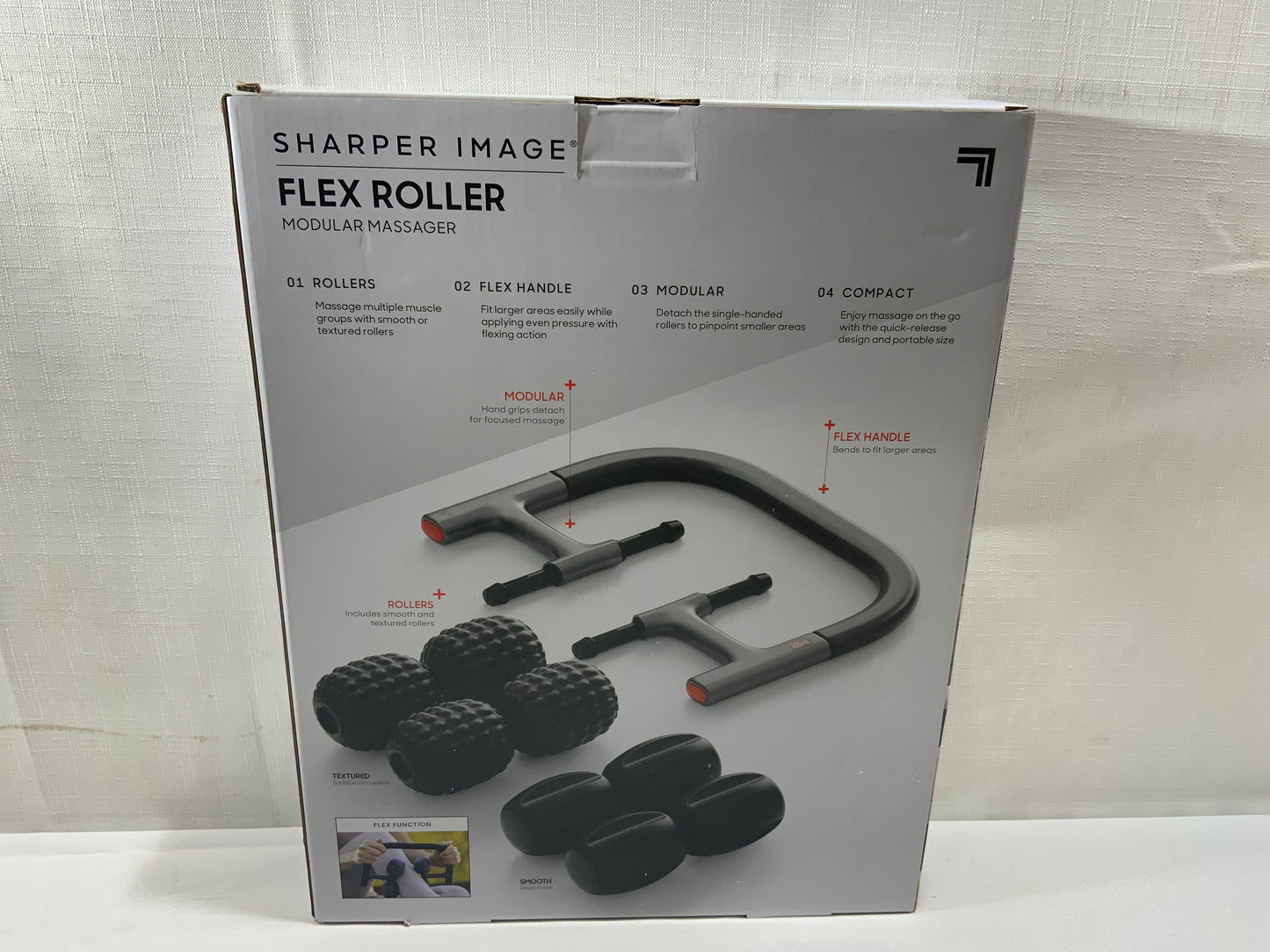 NEW Sharper Image Flex Roller Modular Massager