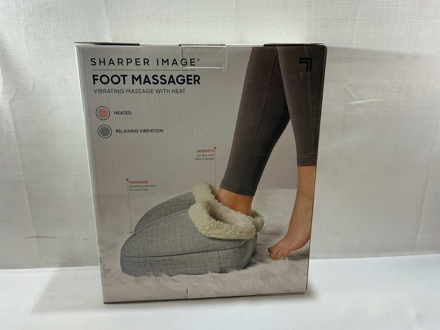 NEW Sharper Image Foot Massager Vibrating Massage With Heat