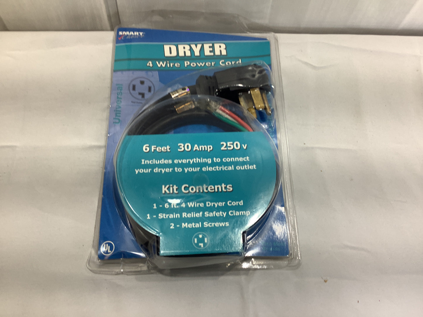 NEW Smart Choice 4 Wire DRYER Power Cord