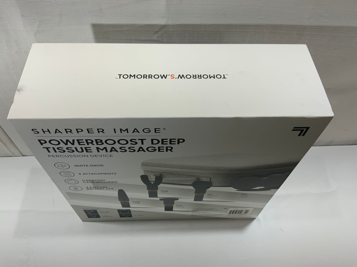 NEW Sharper Image PowerBooster Deep Tissue Massager Percussion Device